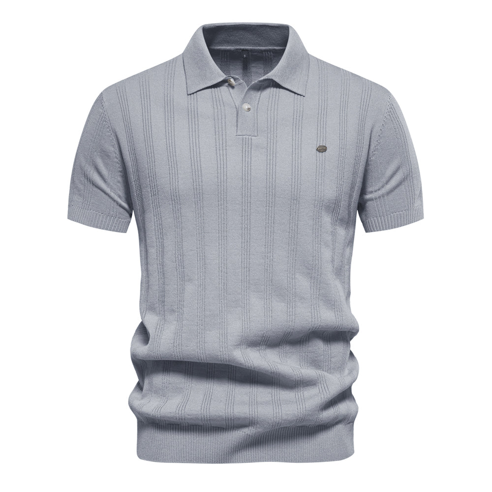 Knitted Polo Shirt | Soft Cotton Blend | Timeless Smart-Casual Style