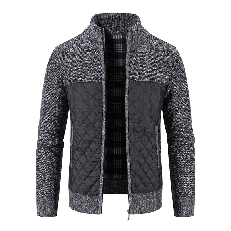 Knitted Jacket | Quilted Design | Smart Casual Wear