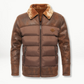 Padded Leather-Look Jacket | Faux Fur Collar | Warm and Stylish
