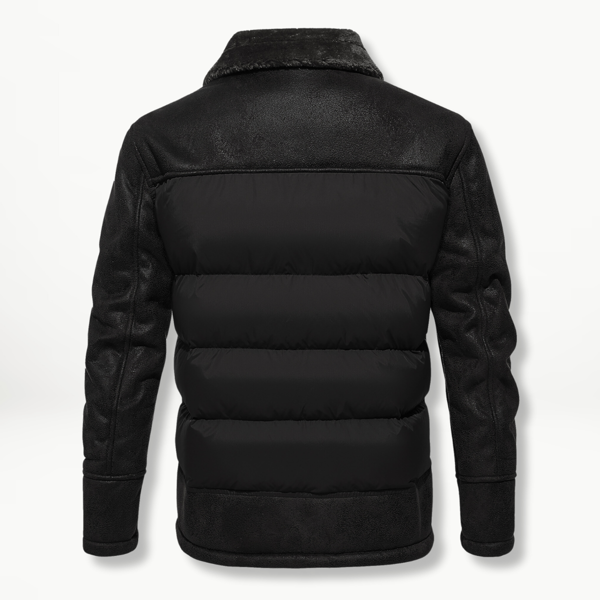 Padded Leather-Look Jacket | Faux Fur Collar | Warm and Stylish
