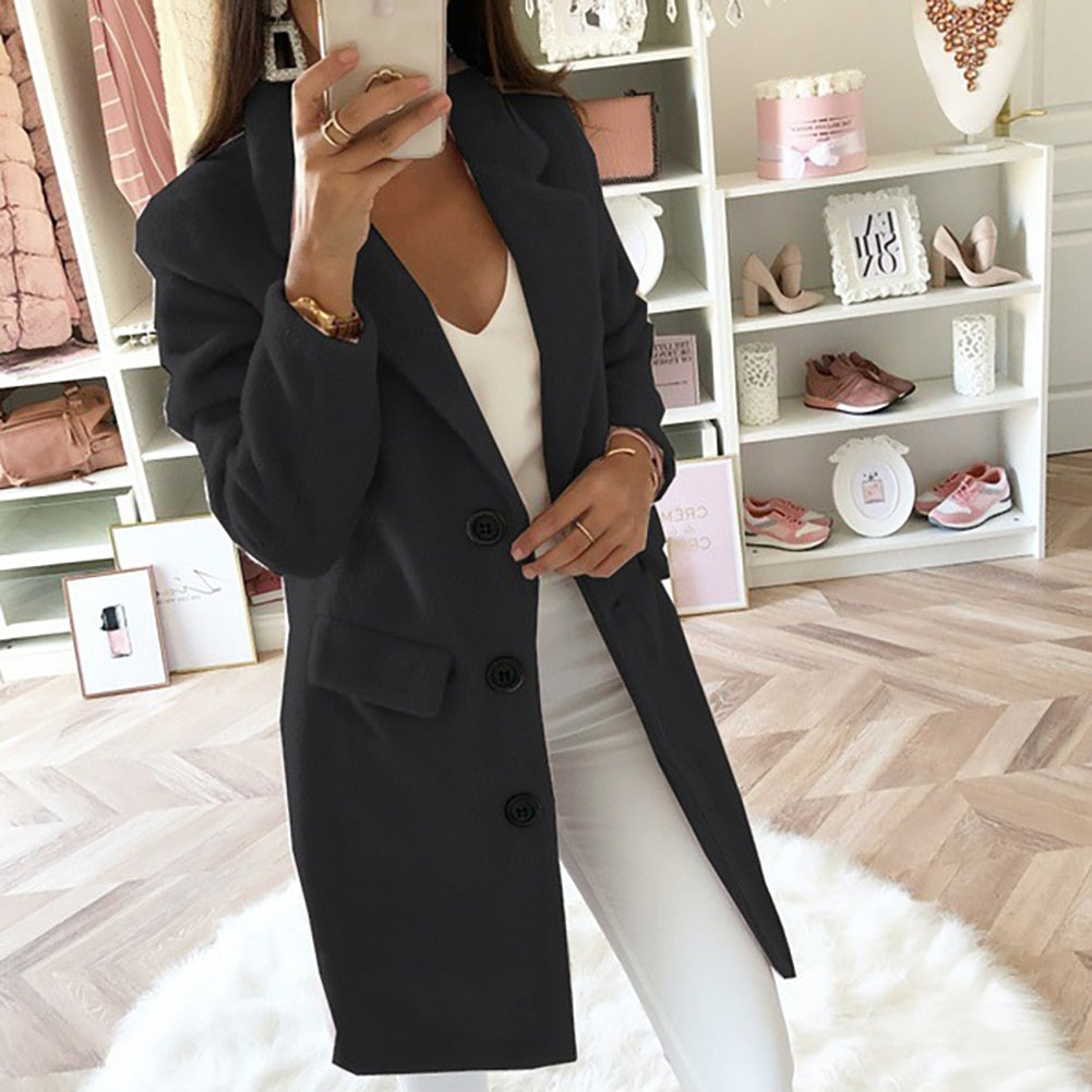 Longline Tailored Coat | Classic Design | Versatile Colors