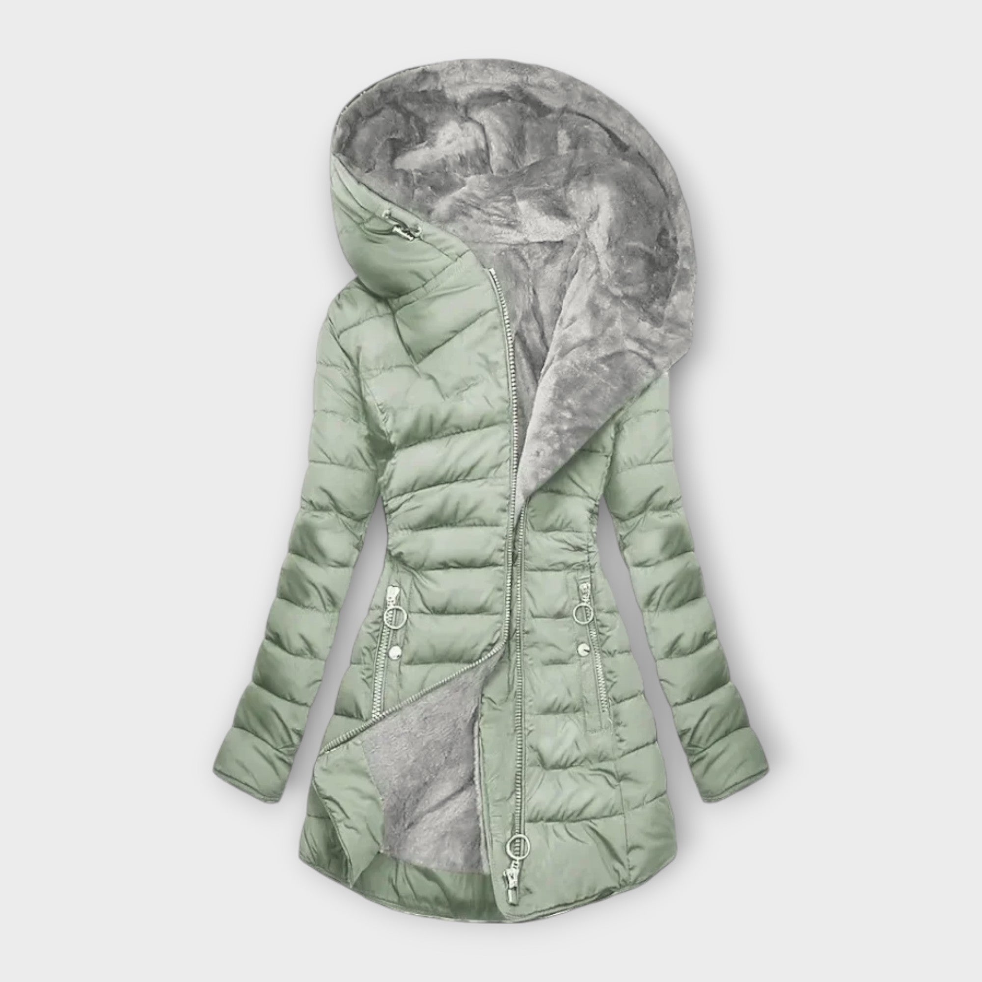 Faux-Fur Lined Winter Coat | Slim Fit | Warm and Elegant