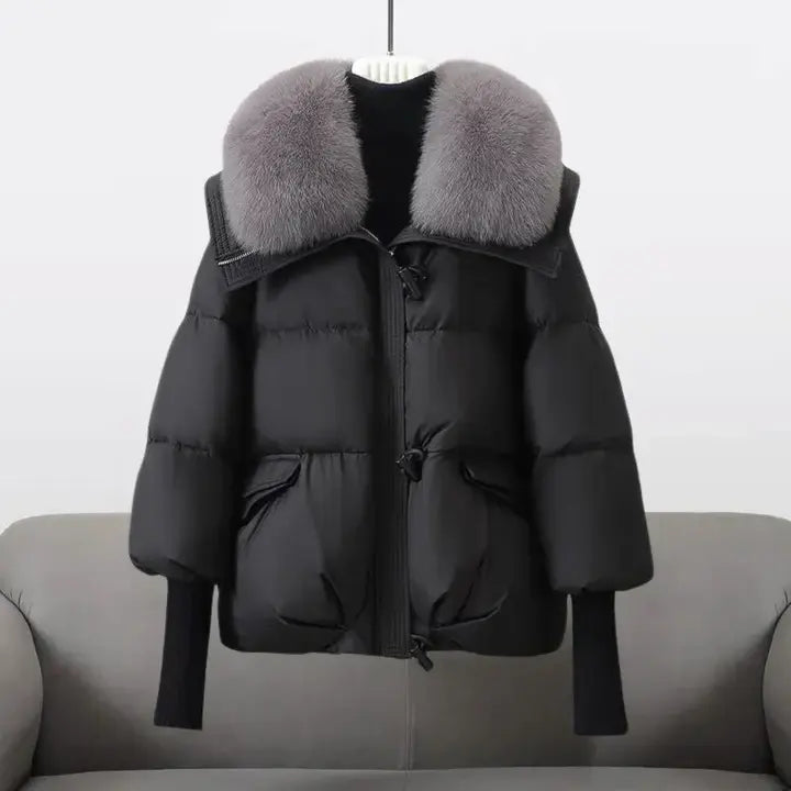 Women's Puffer Jacket with Faux Fur Collar | Ultra-Warm Design | Winter Outerwear