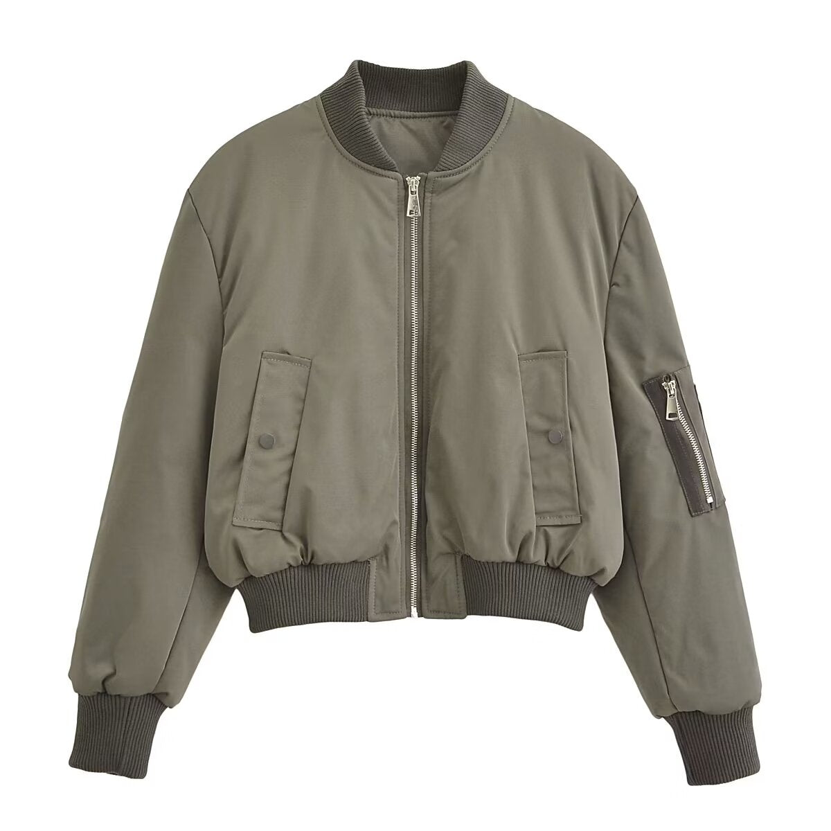 Vintage Quilted Jacket for Women | Stand-Up Collar, Thermal Design | Casual Autumn and Winter Wear