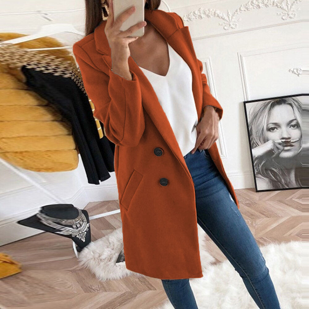 Longline Tailored Coat | Classic Design | Versatile Colors