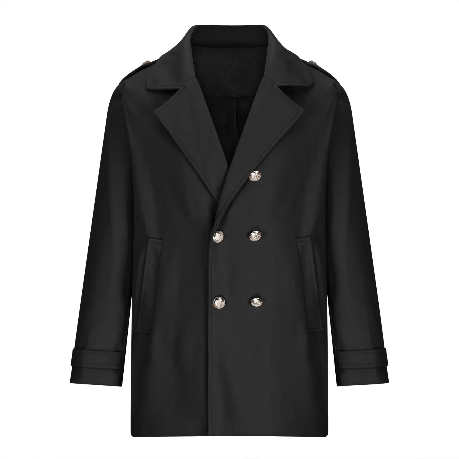 Double-Breasted Trench Coat | Wool Blend | Timeless and Sophisticated