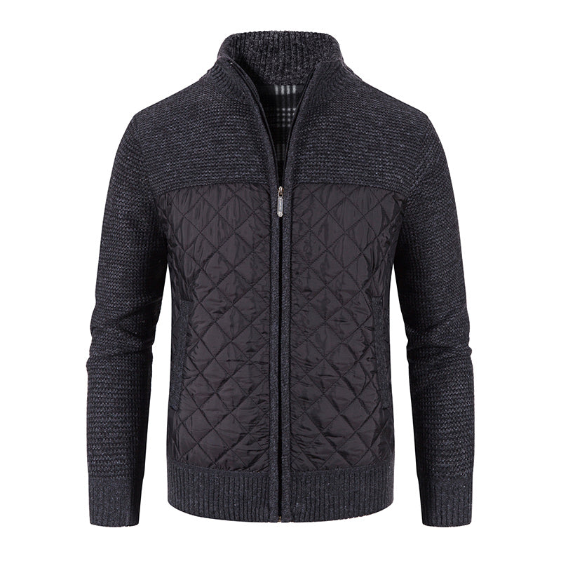 Knitted Jacket | Quilted Design | Smart Casual Wear