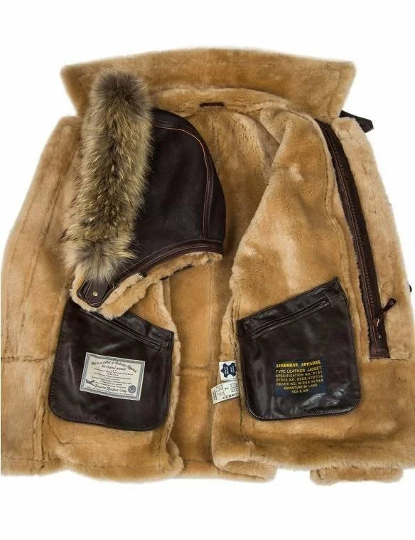 Aviator Jacket with Faux Shearling Lining | Warm & Stylish | Winter Essential