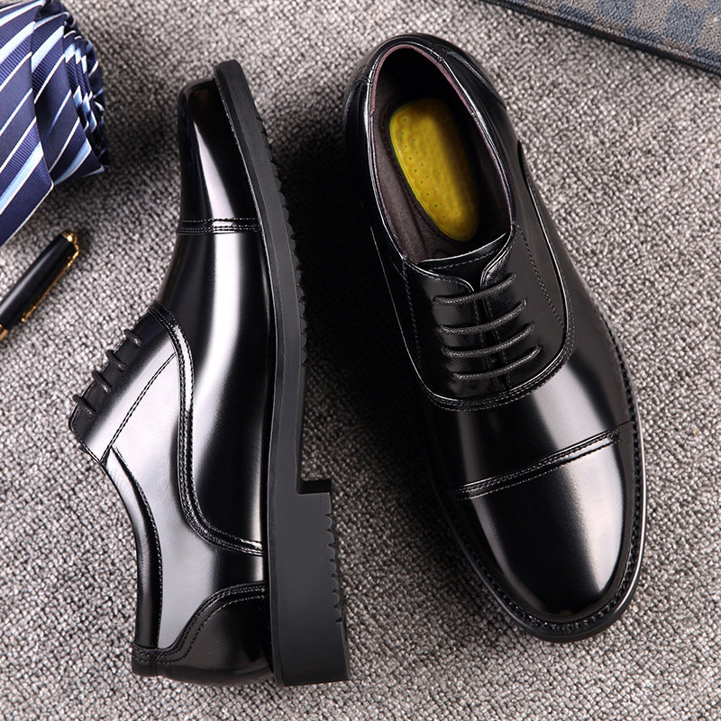 Men's Genuine Leather Shoes | Three-Joint Design, Durable Build | Formal and Everyday Wear