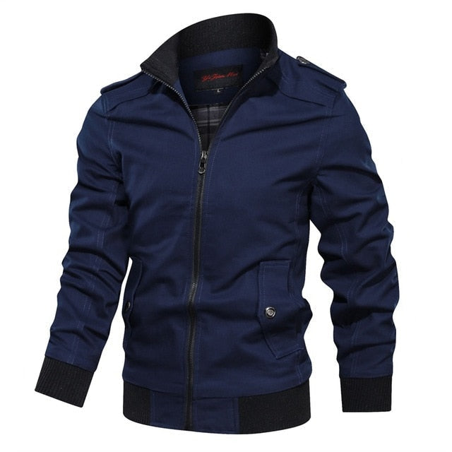 Casual Stand-Collar Bomber Jacket | Lightweight Design | Everyday Style