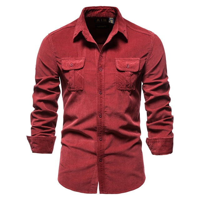Men's Button-Down Shirt | Long Sleeves, Classic Design | Casual and Formal Wear