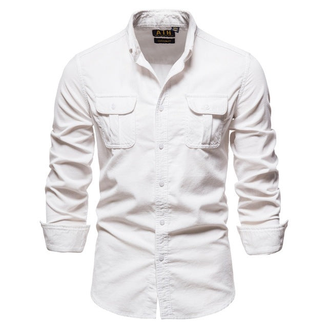 Men's Button-Down Shirt | Long Sleeves, Classic Design | Casual and Formal Wear