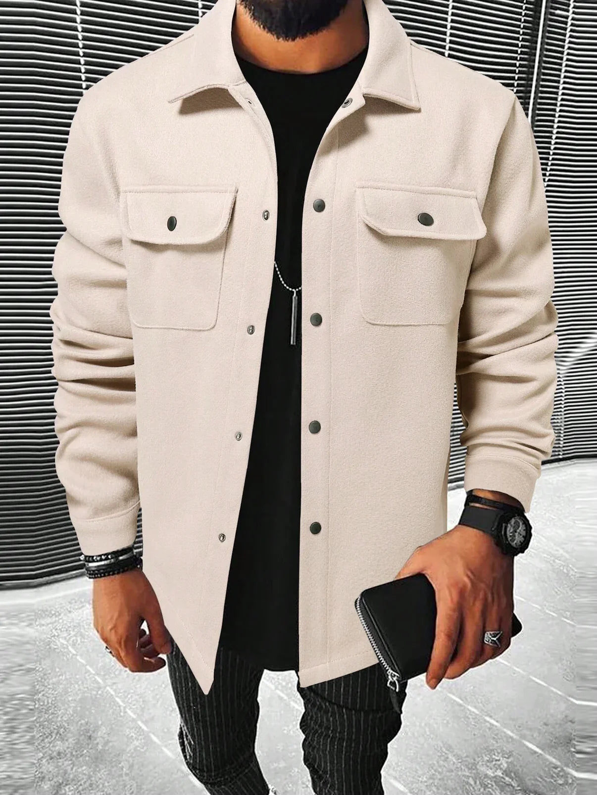 Classic Shacket with Chest Pockets | Cotton Blend | Stylish and Versatile