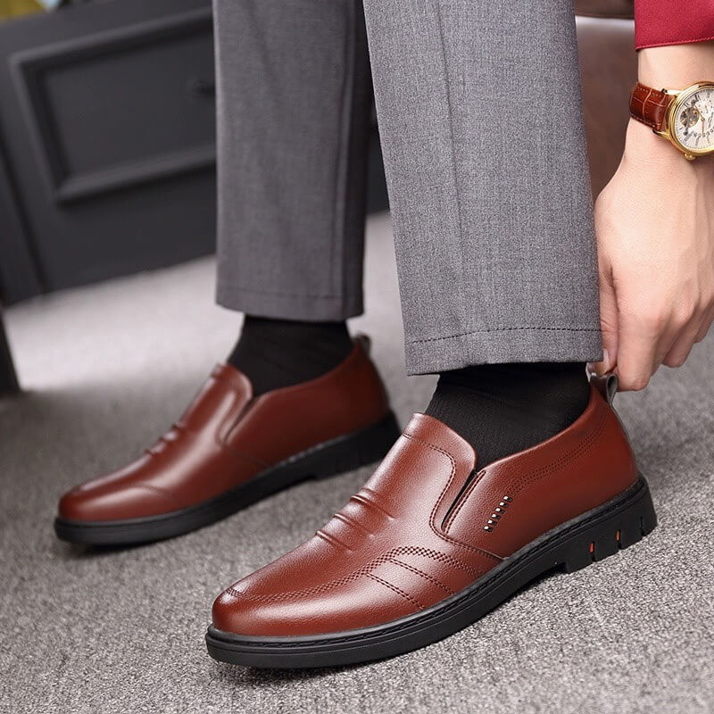 Leather Slip-On Loafers | Premium Leather | Elegant and Comfortable