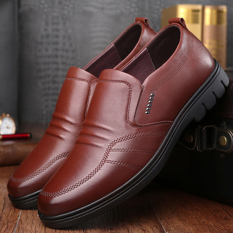 Leather Slip-On Loafers | Premium Leather | Elegant and Comfortable
