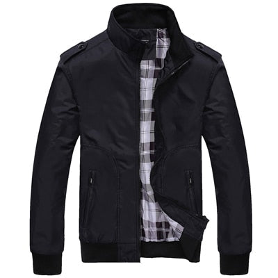 Lightweight Plaid-Lined Bomber Jacket | Classic Design | Everyday Comfort