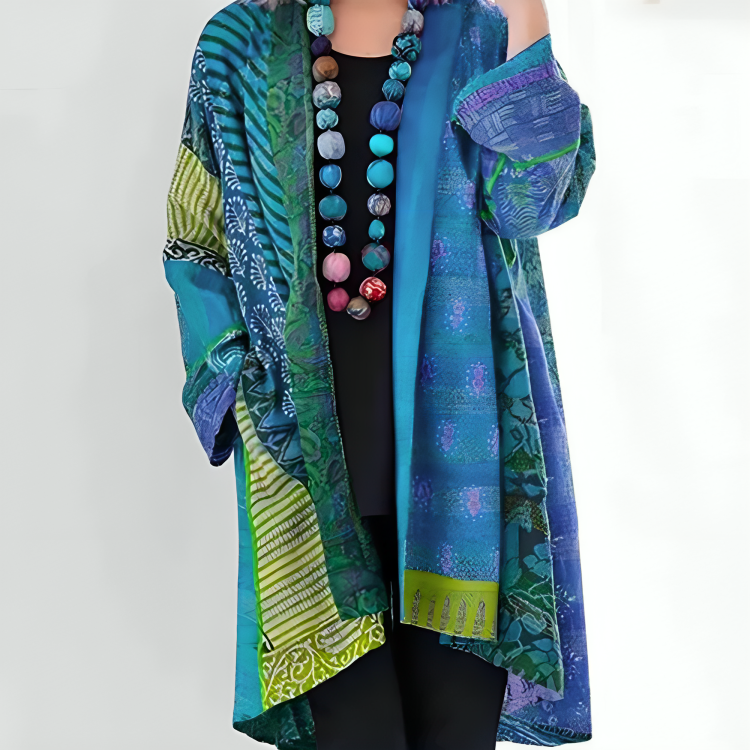Bohemian Patchwork Kimono | Lightweight & Colourful | Women’s Statement Layer