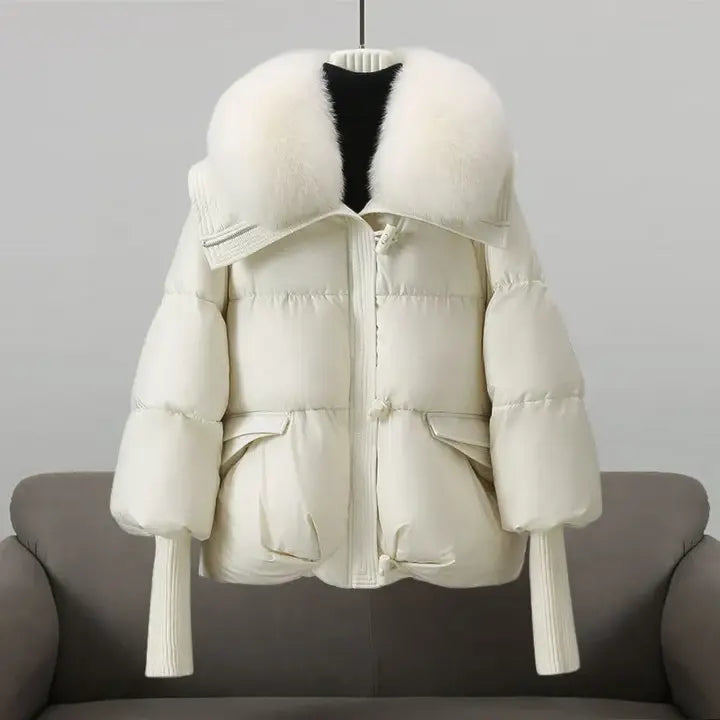 Women's Puffer Jacket with Faux Fur Collar | Ultra-Warm Design | Winter Outerwear