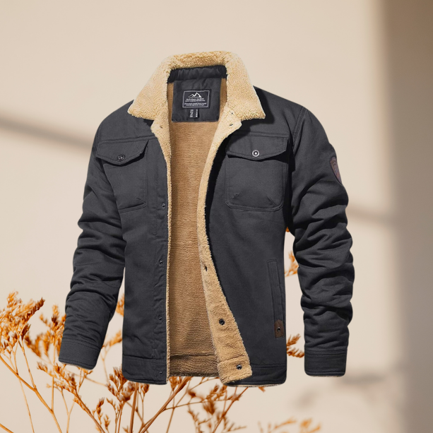 Sherpa-Lined Jacket | Warm & Stylish | Rugged Outdoor Design
