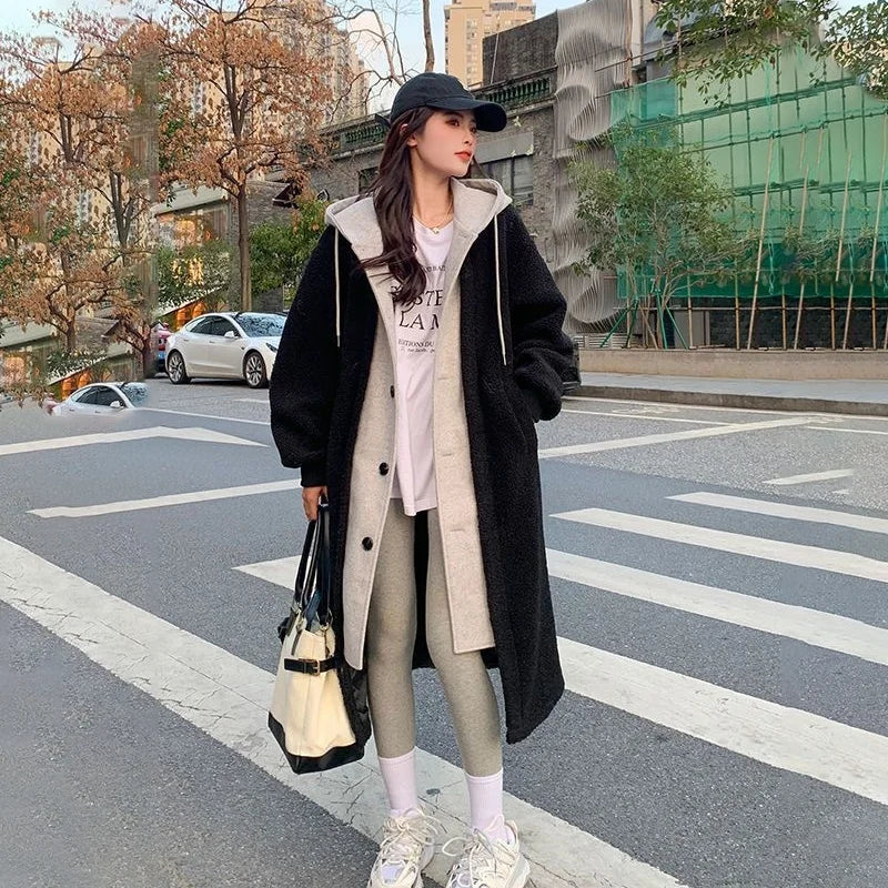 Long Teddy-Lined Winter Coat | Plush Warmth | Casual Elegance