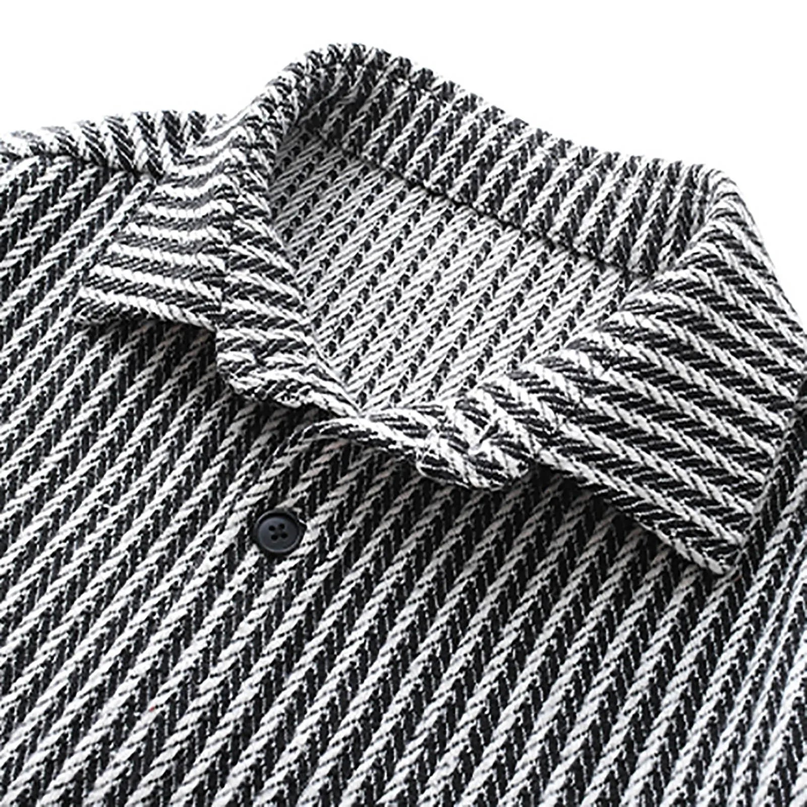 Striped Long-Sleeve Shirt | Classic and Versatile | Cotton Blend