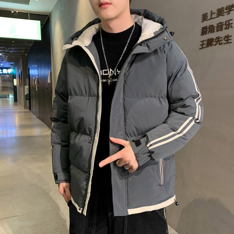 Men's Puffer Jacket | Hooded Design | Casual Winter Wear