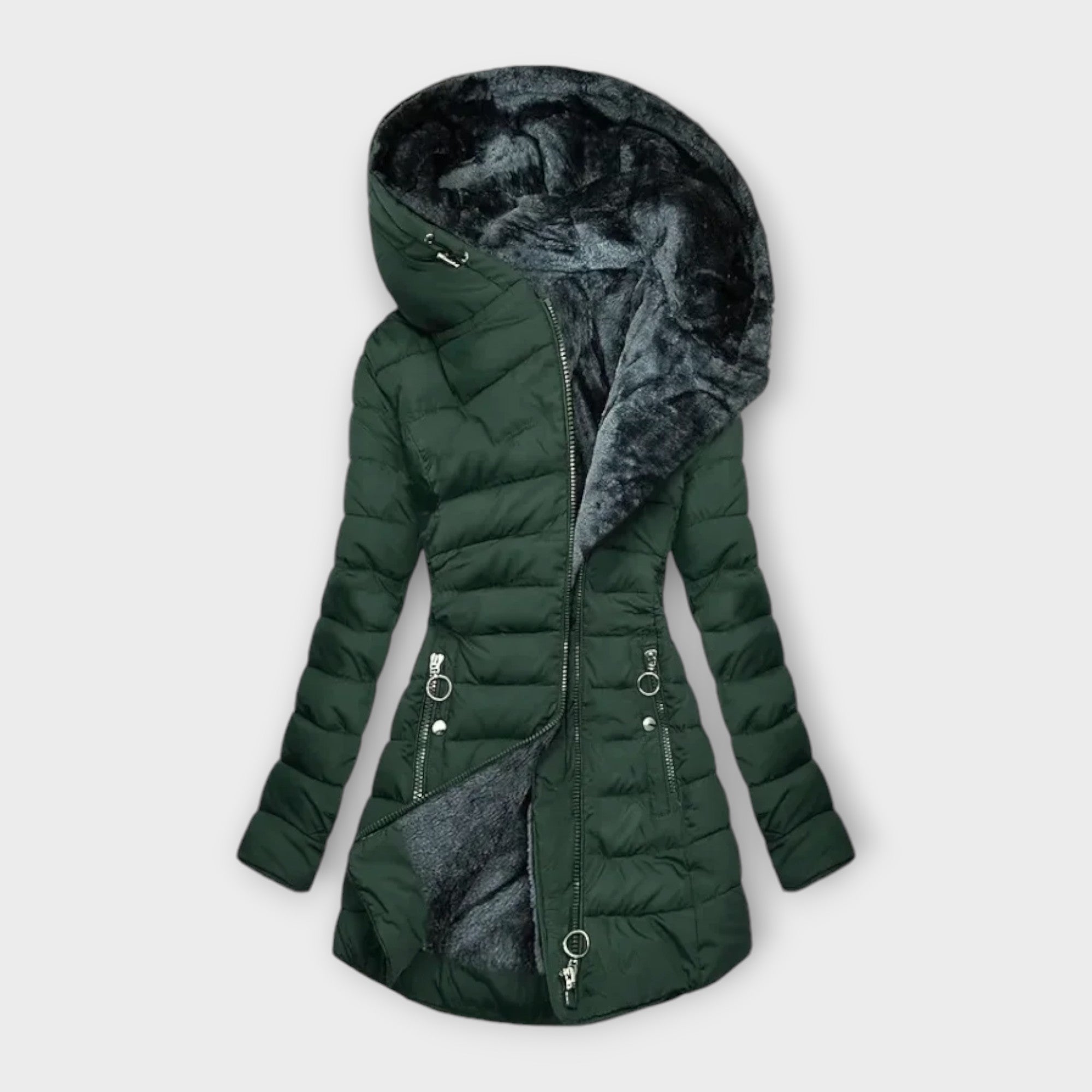 Faux-Fur Lined Winter Coat | Slim Fit | Warm and Elegant
