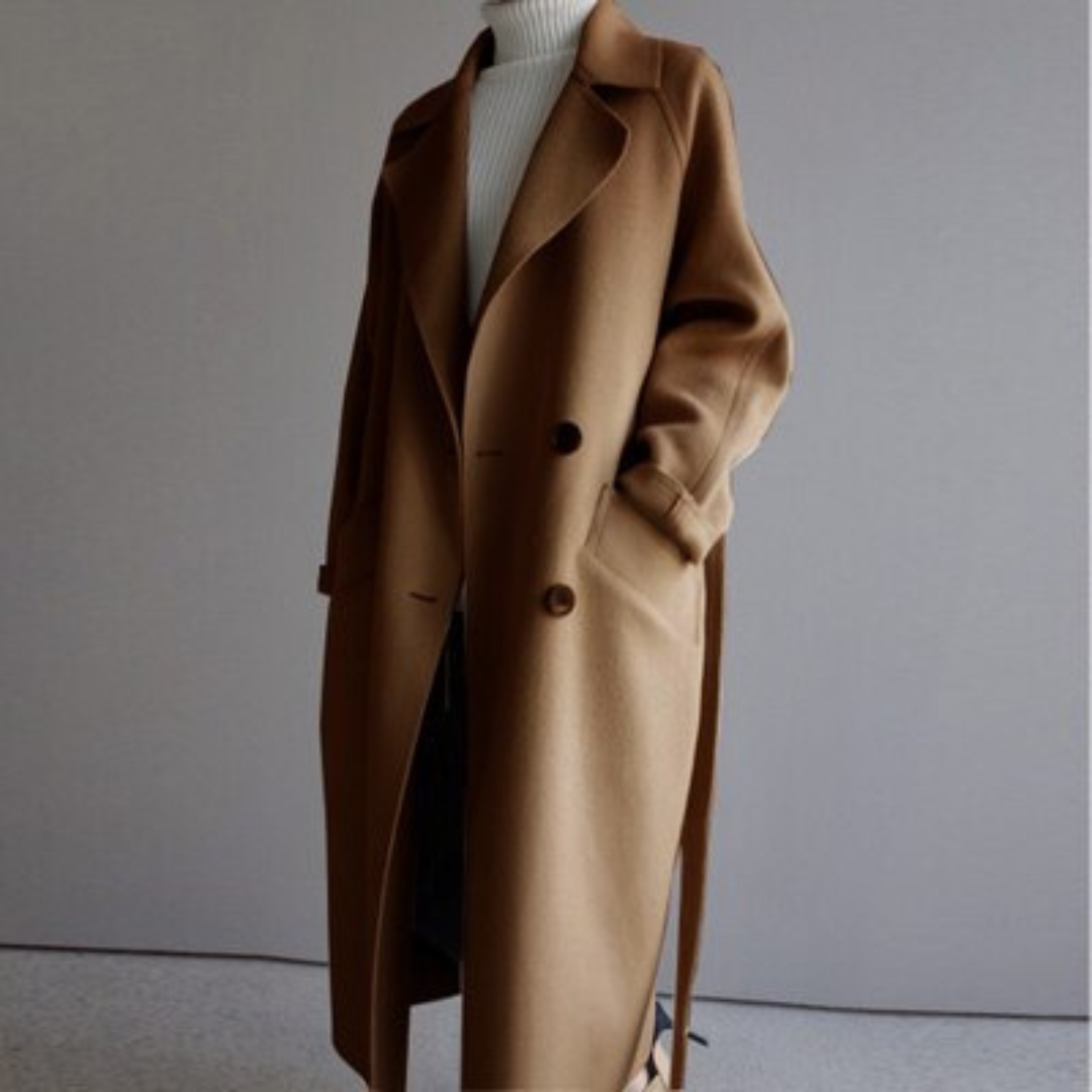 Long Coat | Double-Breasted & Belted | Timeless Outerwear