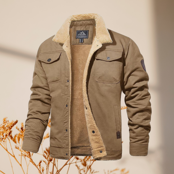 Sherpa-Lined Jacket | Warm & Stylish | Rugged Outdoor Design