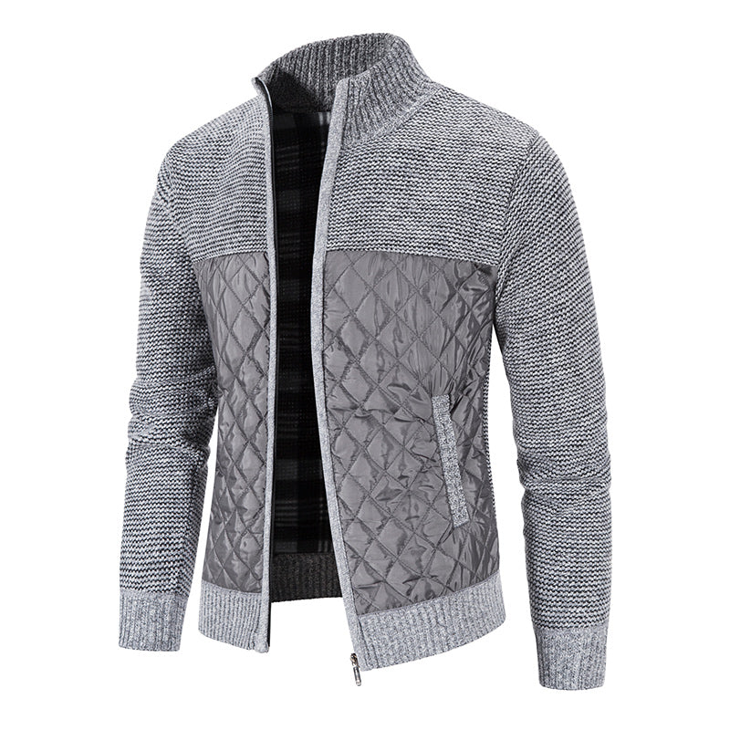 Knitted Jacket | Quilted Design | Smart Casual Wear
