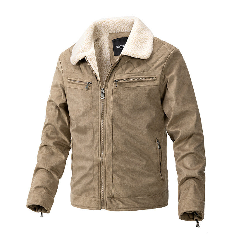 Sherpa-Lined Winter Jacket | Cotton Blend | Classic Design
