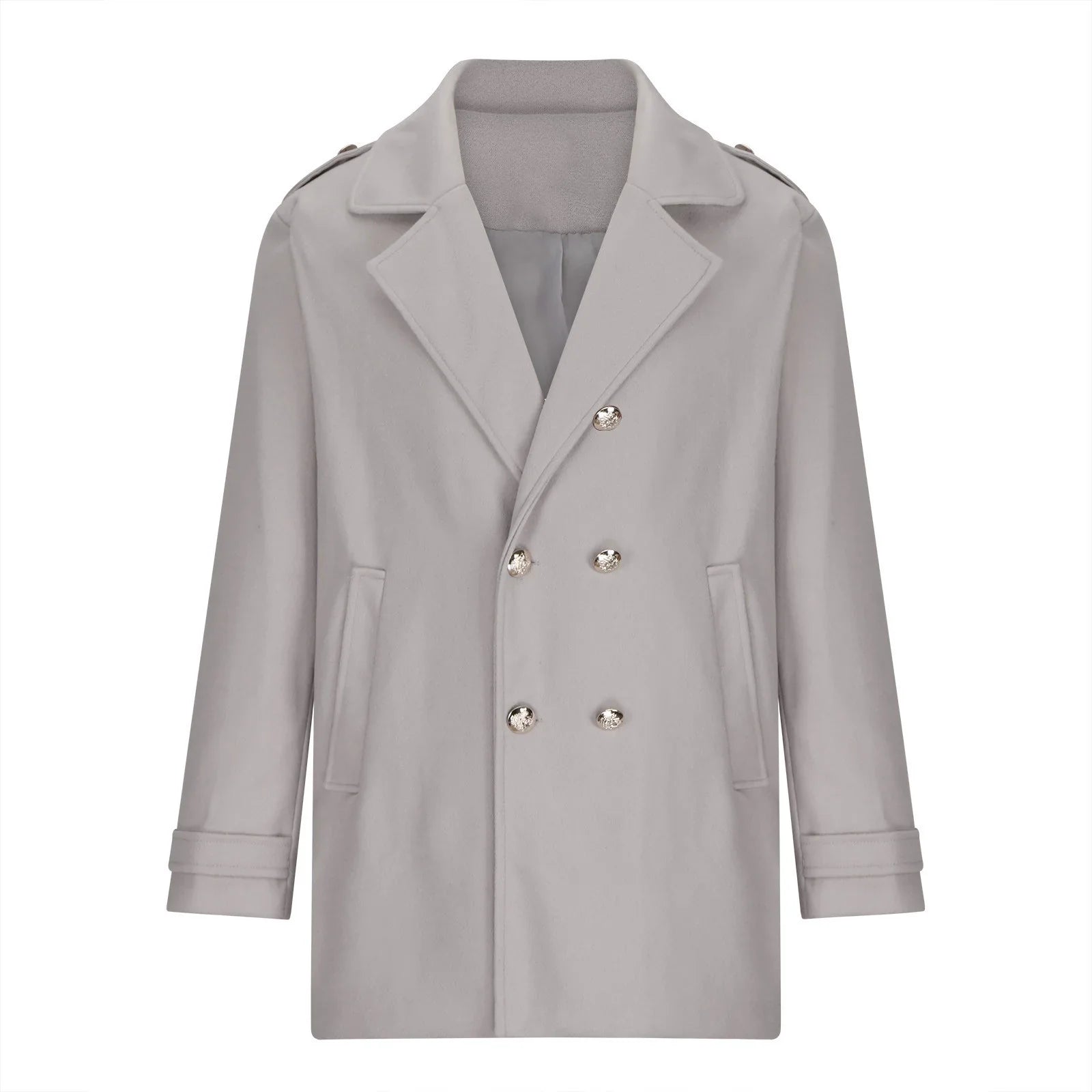 Double-Breasted Trench Coat | Wool Blend | Timeless and Sophisticated