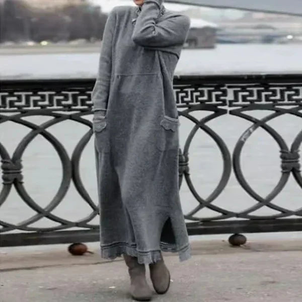 Knit Maxi Dress | High Neckline | Timeless and Cozy