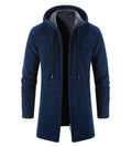 Long Hooded Jacket | Cotton-Polyester Blend | Winter Warmth
