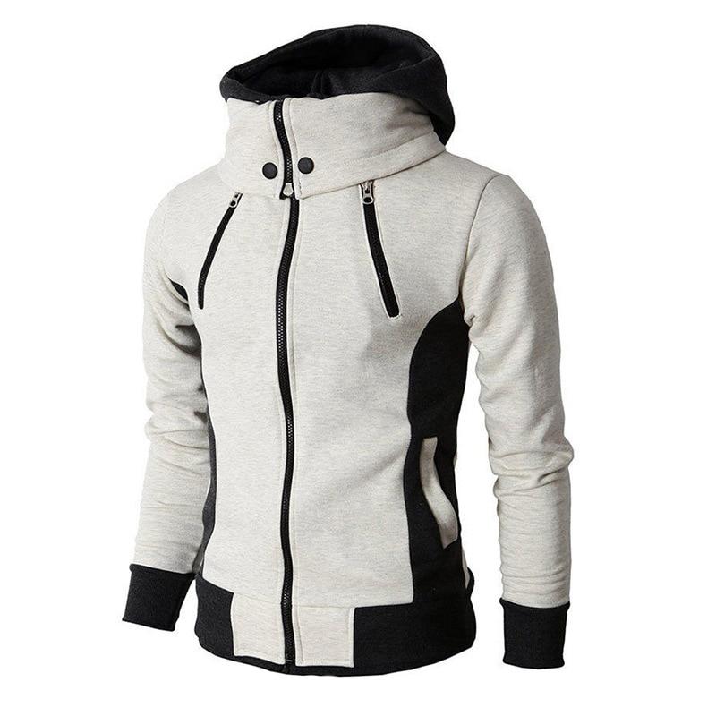 Two-Tone Zip-Up Hoodie | Fleece | Warm & Stylish