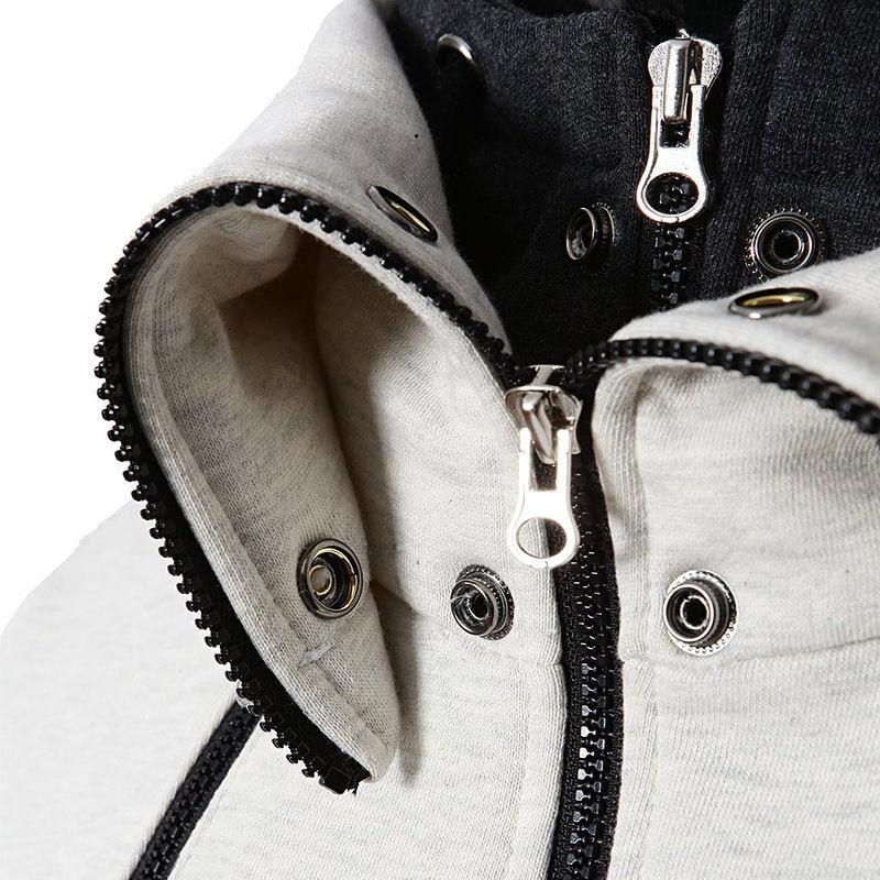 Two-Tone Zip-Up Hoodie | Fleece | Warm & Stylish
