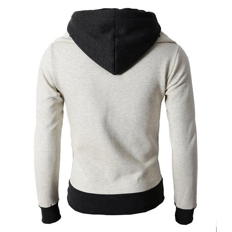 Two-Tone Zip-Up Hoodie | Fleece | Warm & Stylish