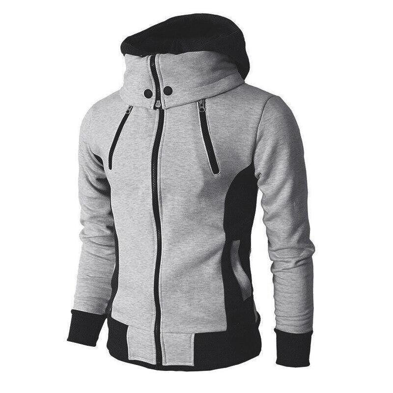 Two-Tone Zip-Up Hoodie | Fleece | Warm & Stylish