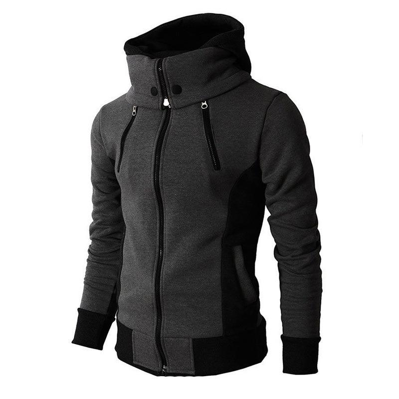 Two-Tone Zip-Up Hoodie | Fleece | Warm & Stylish