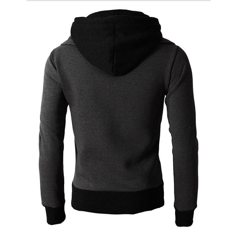 Two-Tone Zip-Up Hoodie | Fleece | Warm & Stylish