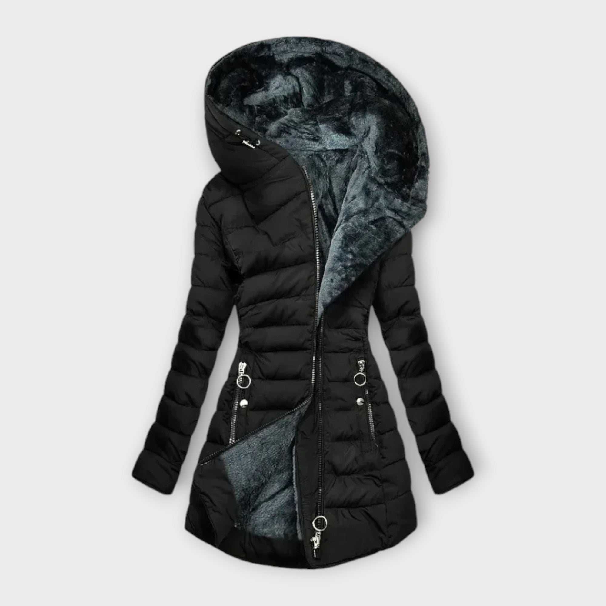 Faux-Fur Lined Winter Coat | Slim Fit | Warm and Elegant
