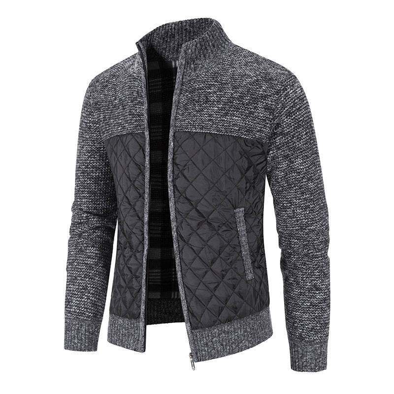 Knitted Jacket | Quilted Design | Smart Casual Wear