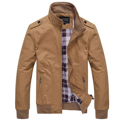 Lightweight Plaid-Lined Bomber Jacket | Classic Design | Everyday Comfort