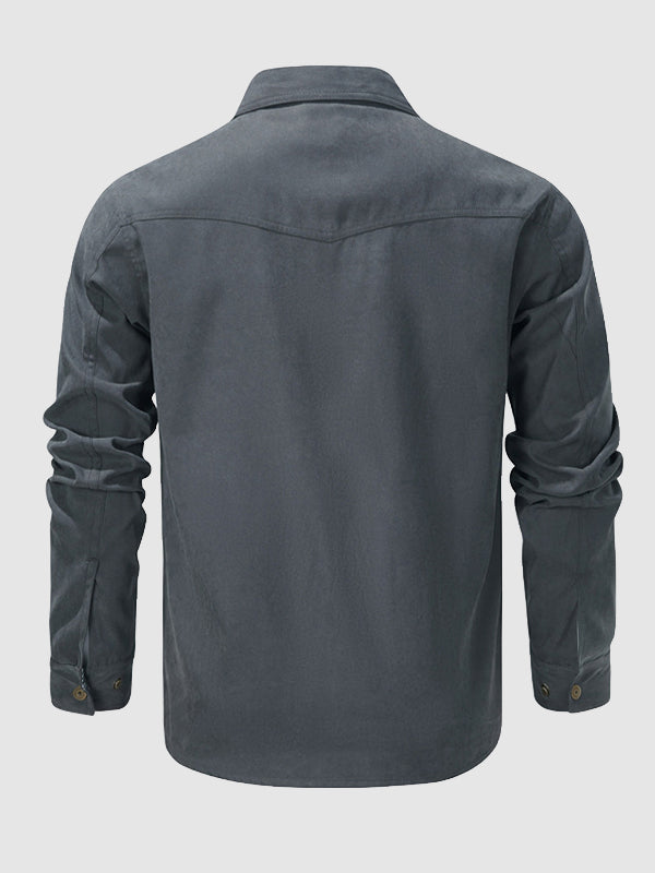 Fleece-Lined Shirt Jacket | Durable & Warm | Outdoor & Casual Wear