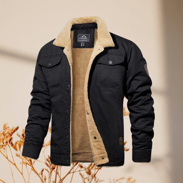Sherpa-Lined Jacket | Warm & Stylish | Rugged Outdoor Design