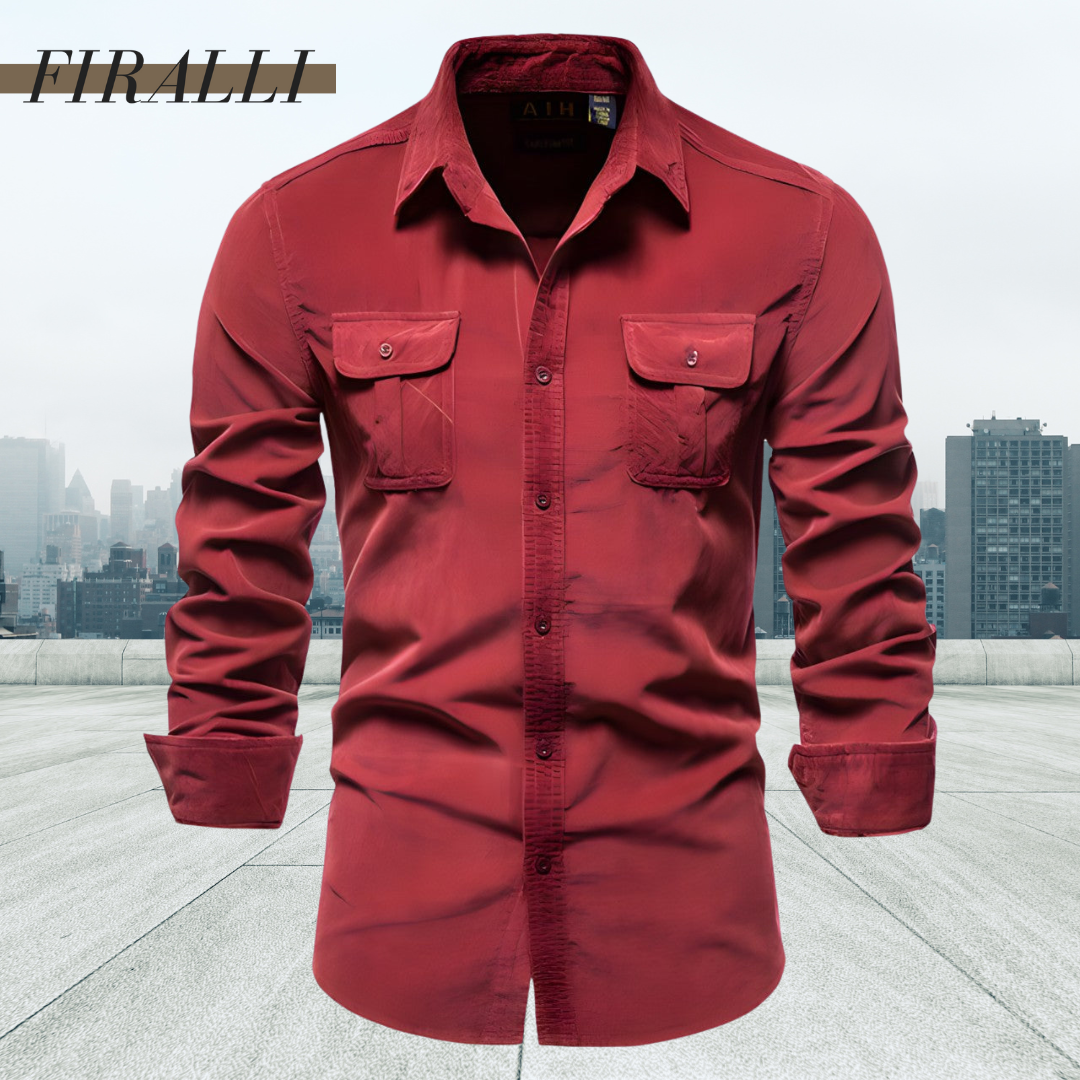 Utility Long-Sleeve Shirt | Durable Cotton Blend | Rugged and Stylish