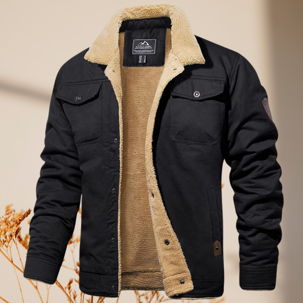 Sherpa-Lined Jacket | Warm & Stylish | Rugged Outdoor Design