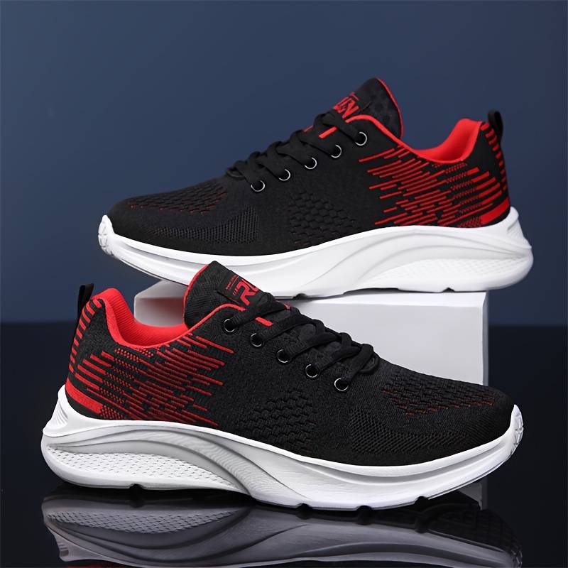 Breathable Knit Running Shoes | Lightweight Cushioning | Anti-Slip Sole | Everyday Active Wear
