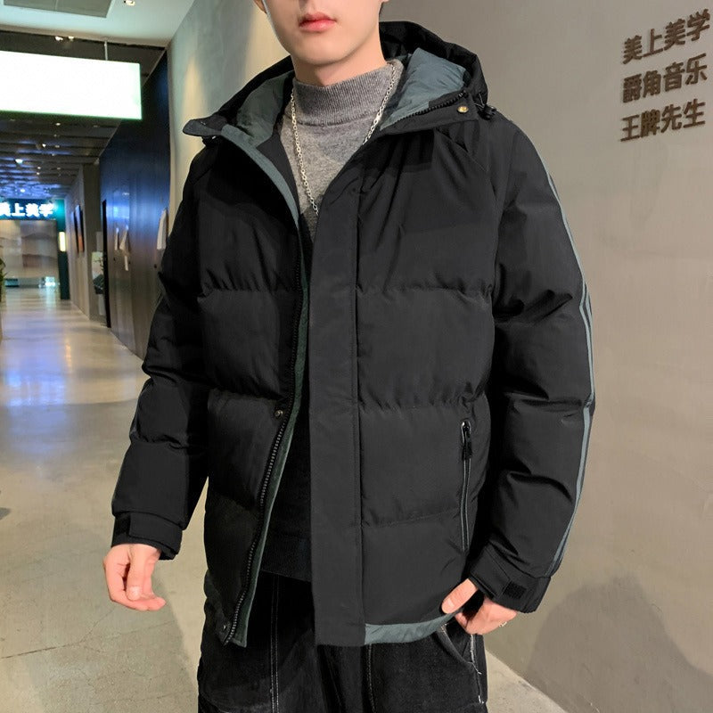 Men's Puffer Jacket | Hooded Design | Casual Winter Wear
