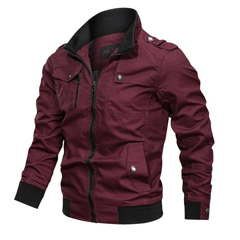 Casual Stand-Collar Bomber Jacket | Lightweight Design | Everyday Style